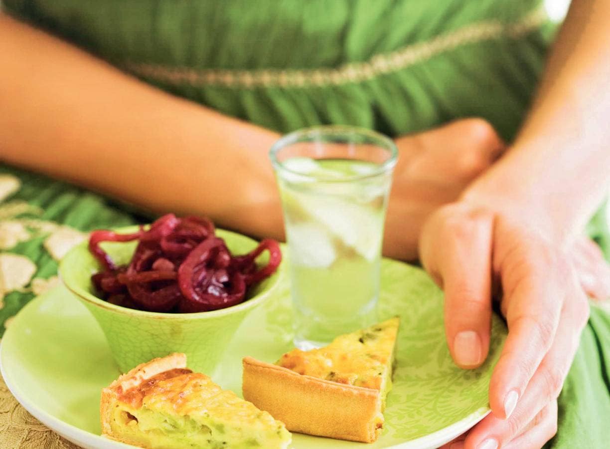 Quiche met uienmarmelade