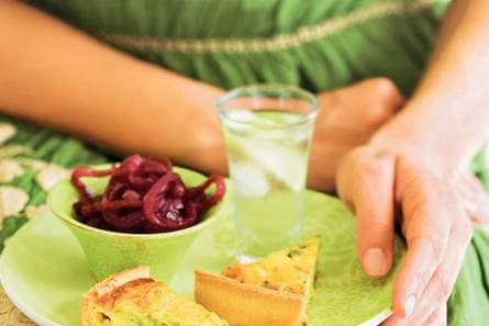Quiche met uienmarmelade