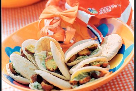 Shoarmabroodje met vegaballetjes