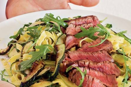 Ossenhaas met tagliatelle