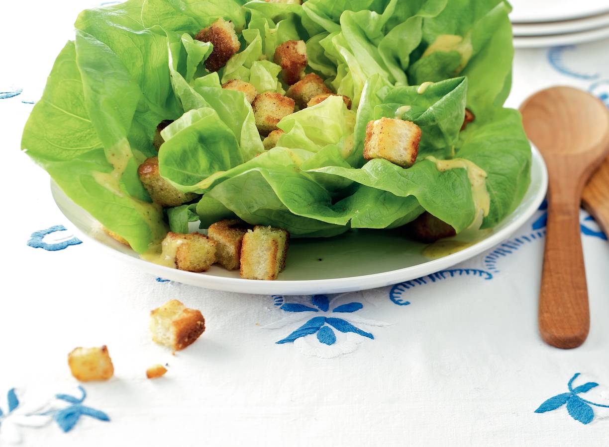 Kropsla met croutons