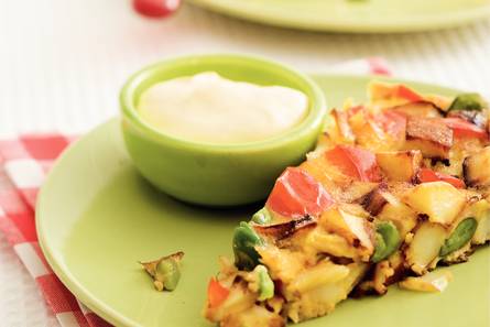 Spaanse groenteomelet