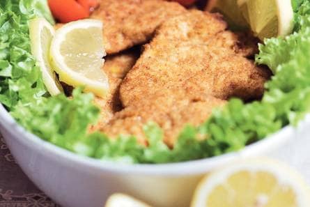 Kalkoenfilet met een citroenkorstje