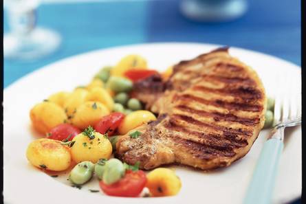 Gegrilde knoflook-tijmkarbonade