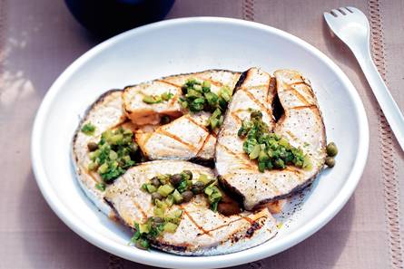 Zalmfilet met kappertjessaus
