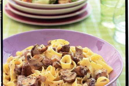 Tagliatelle met paddenstoelen