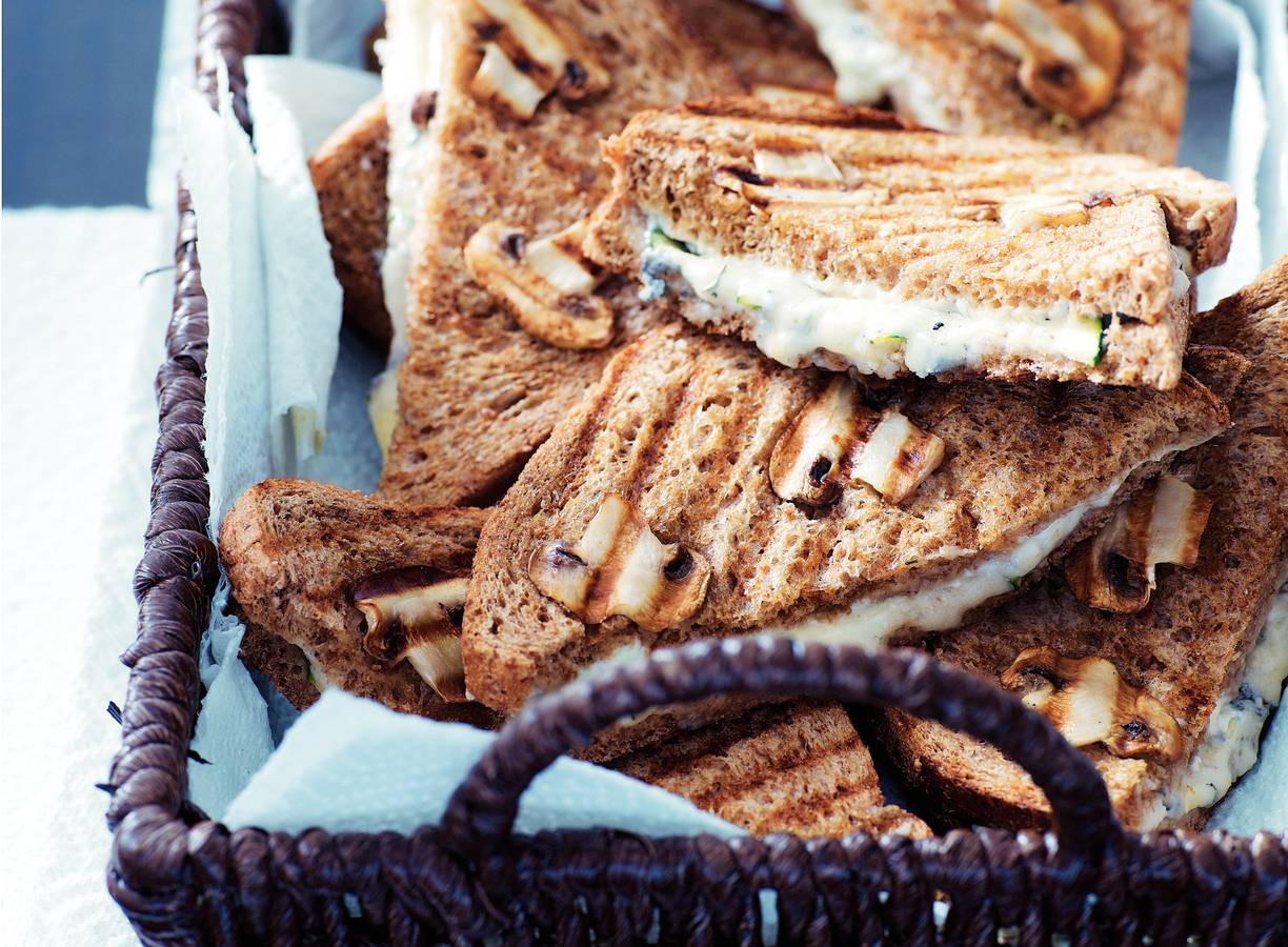 Tosti's met paddenstoelen