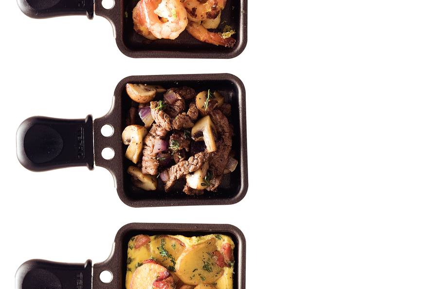 Aardappelschijfjes met spek en ei