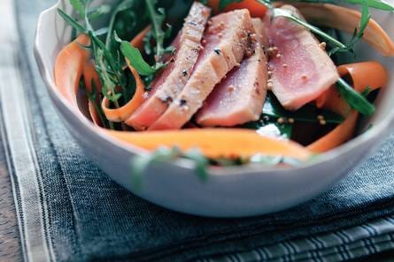 Salade met wortellinten en tonijn