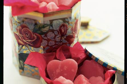 Roze borstplaat
