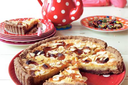 Speculaastaart met abrikozen