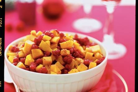 Pompoen met cranberry's