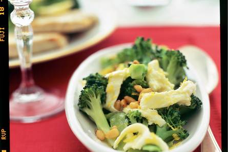 Aspergebroccoli met citroenmozzarella