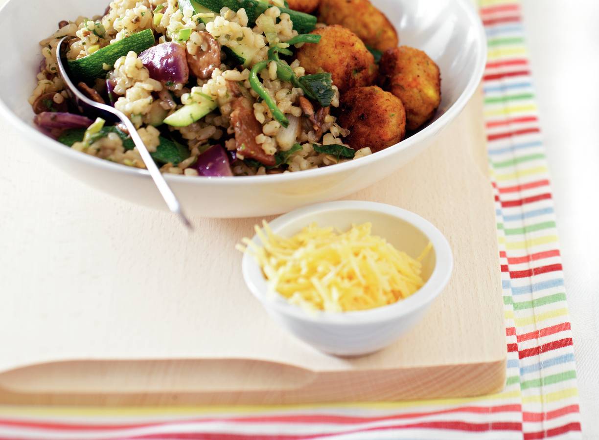Snelle champignonrisotto
