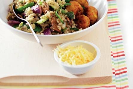 Snelle champignonrisotto