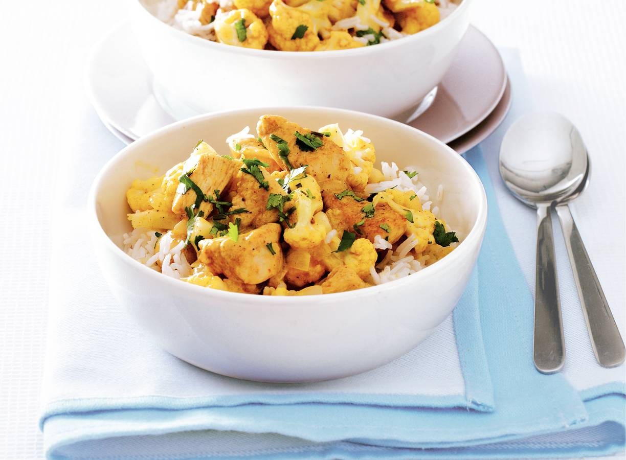 Kipcurry met bloemkool
