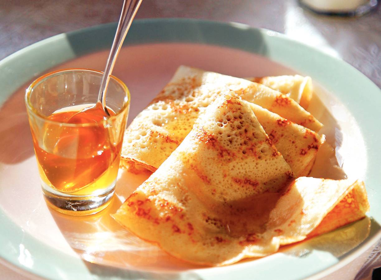 Gatenpannenkoekjes met honing