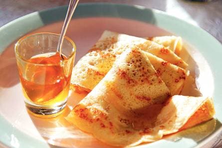 Gatenpannenkoekjes met honing