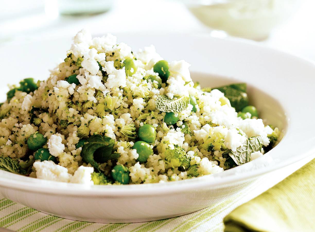 Broccolicouscous met witte kaas