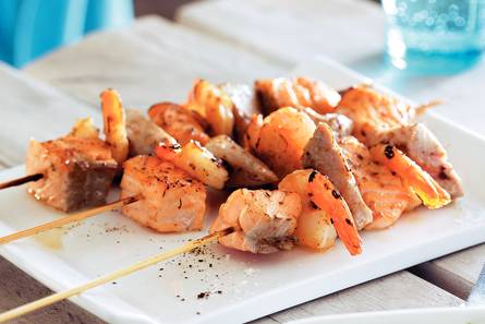Gegrilde vismix