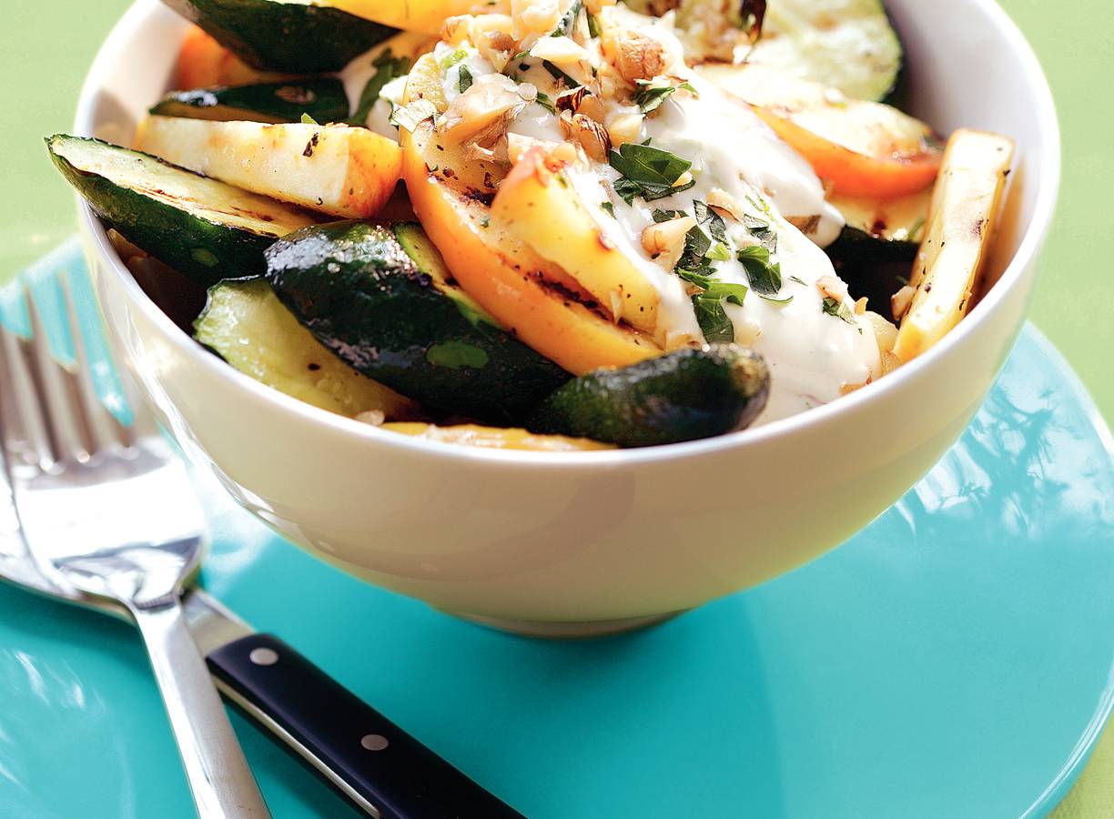 Gegrilde courgettesalade