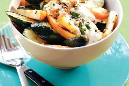 Gegrilde courgettesalade