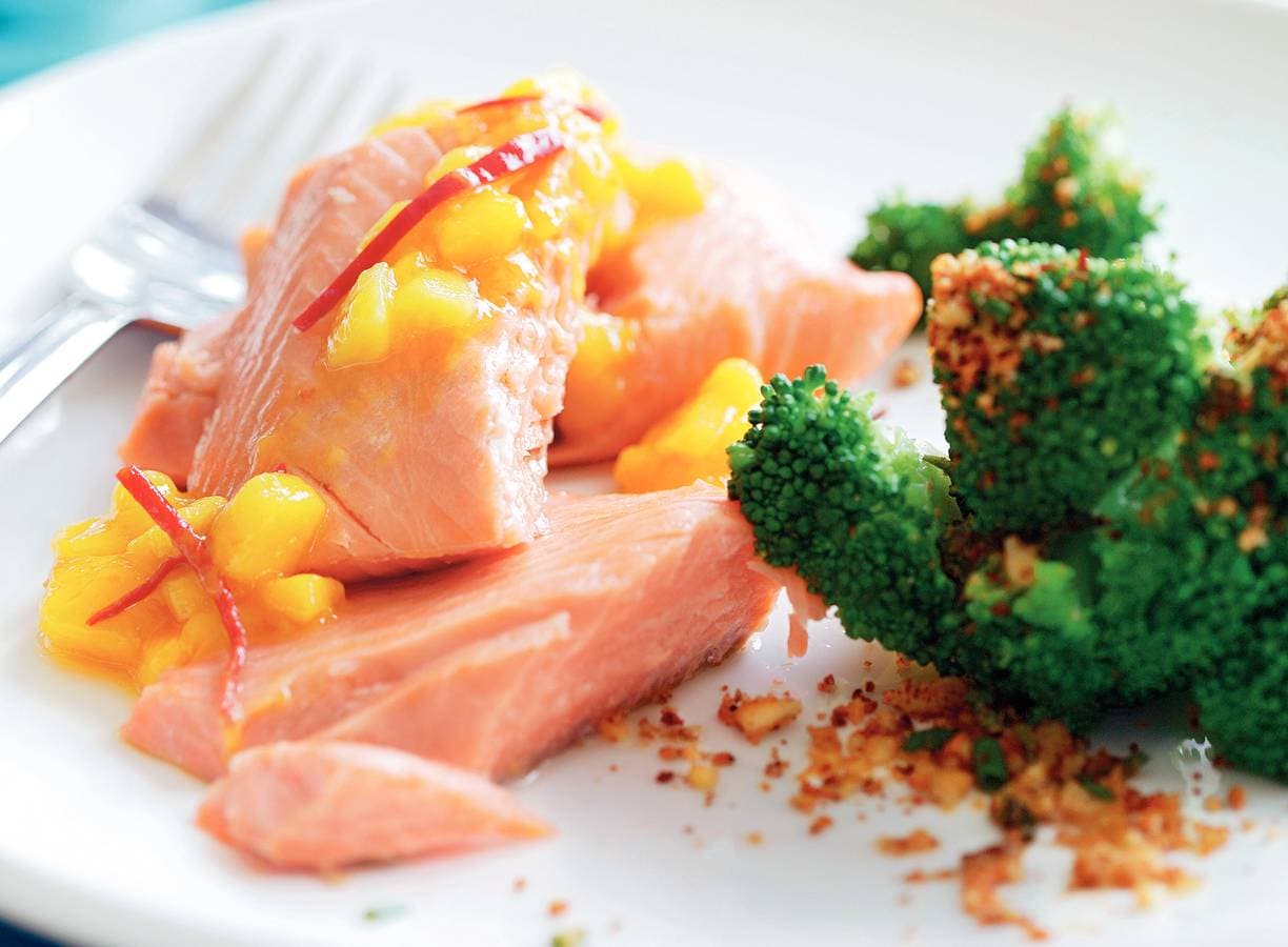 Forel in zeezout
