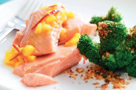 Forel in zeezout