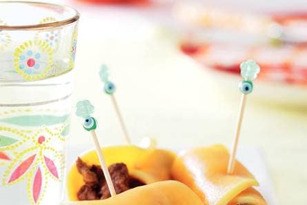 Mangorolletjes met gestoofd rundvlees