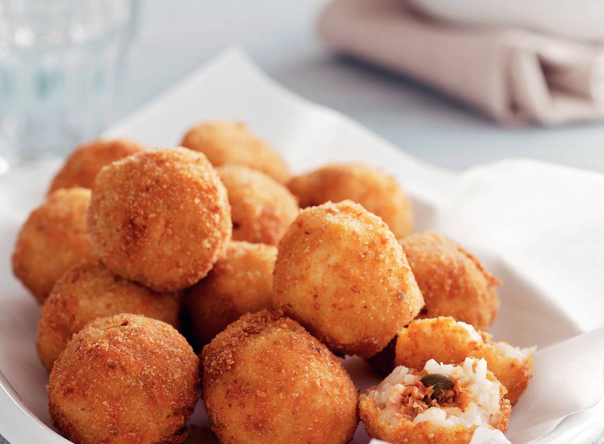 Risottoballetjes met tonijn