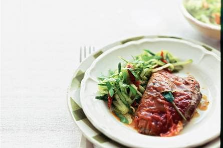 Saltimbocca met courgettesalade