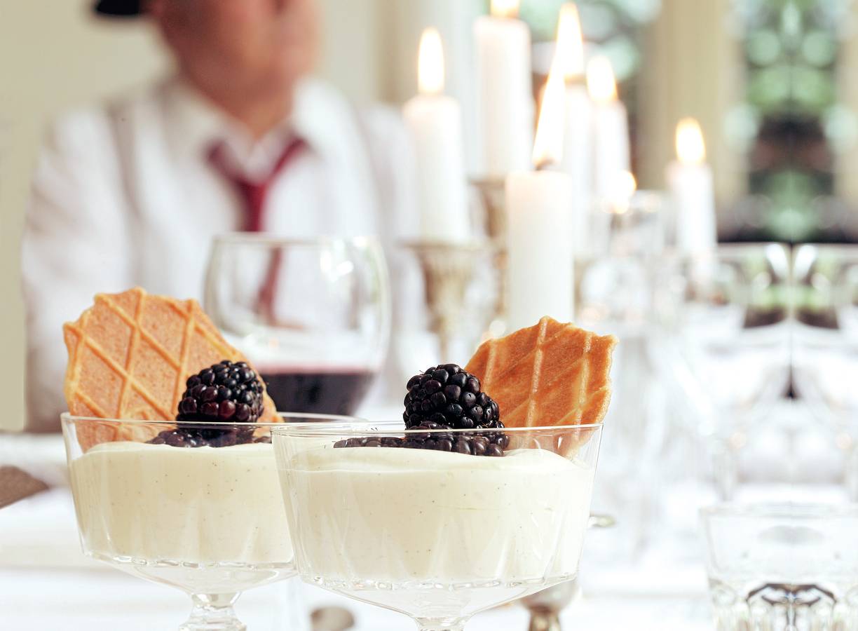 Zabaglione met bramen