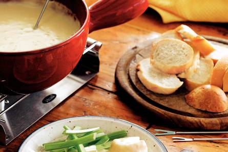 Kaasfondue met bier