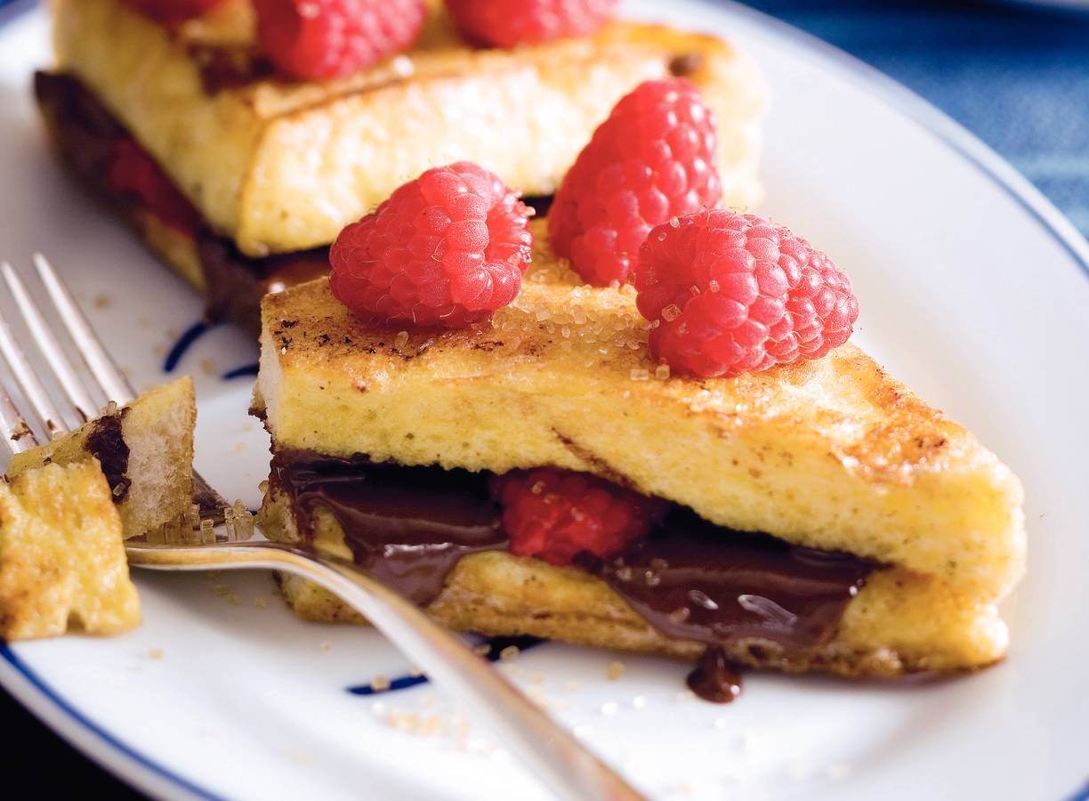Wentelteefjes met frambozen