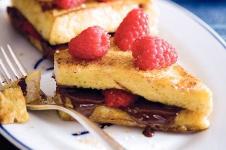 Wentelteefjes met frambozen