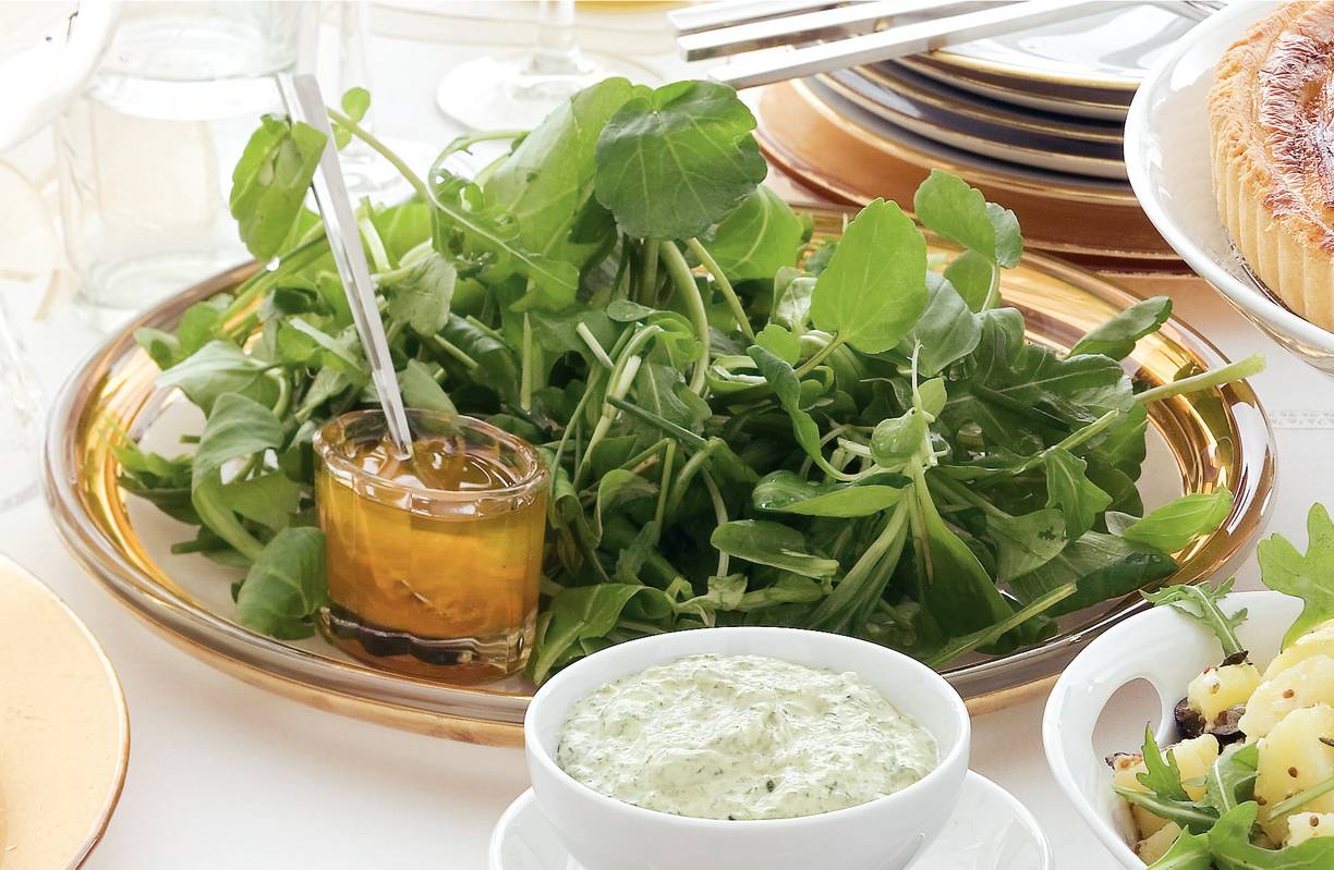 Groene kruidensalade