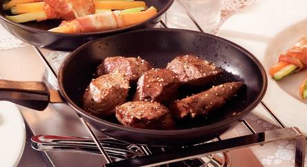 Struisvogelbiefstuk met mangochutney