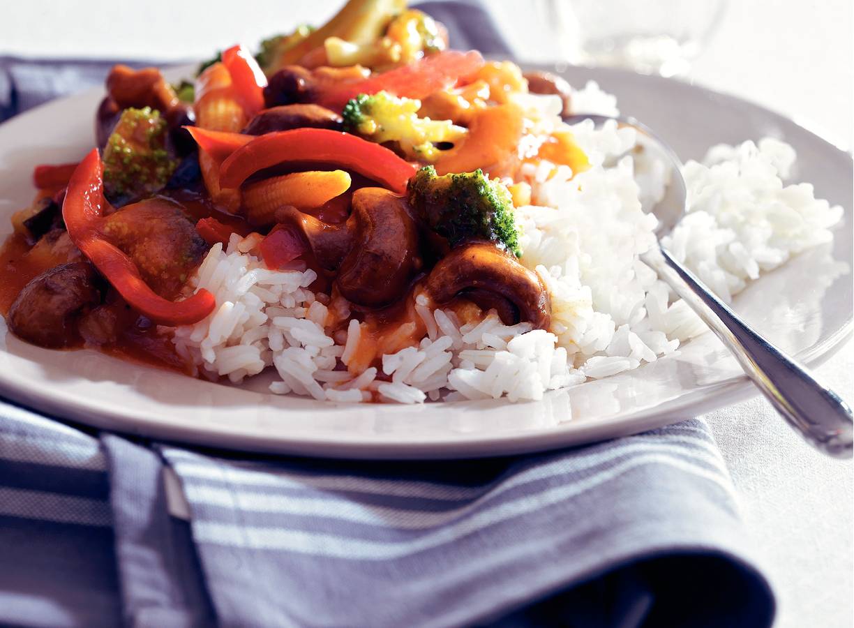 Champignon-groentecurry
