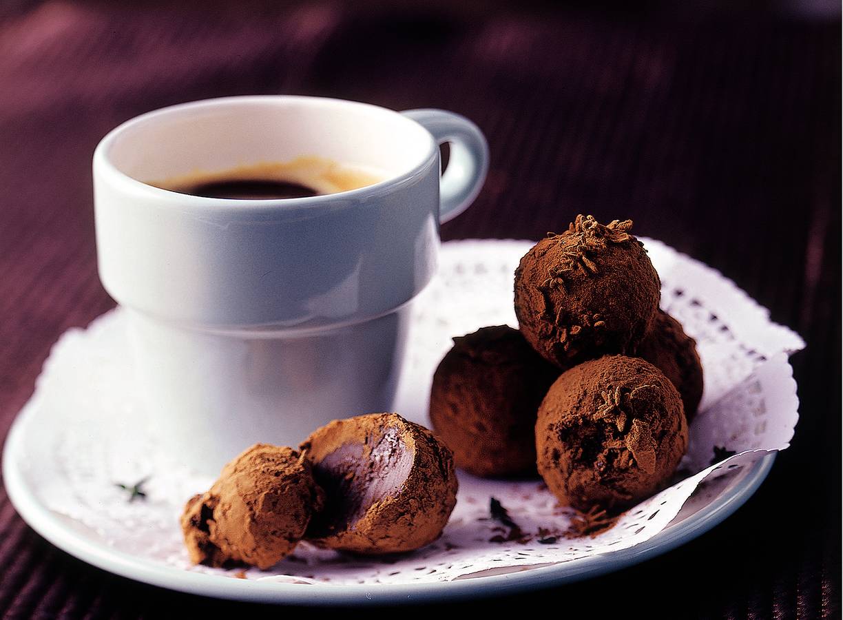 Chocoladetruffels met chili en tijm