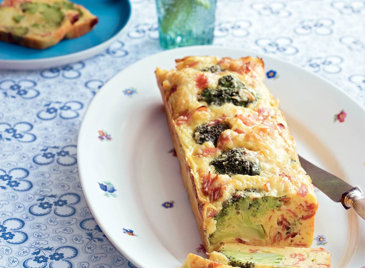 Broccolitaart met ham en gruyère