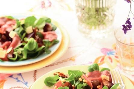 Salade van lamscarpaccio