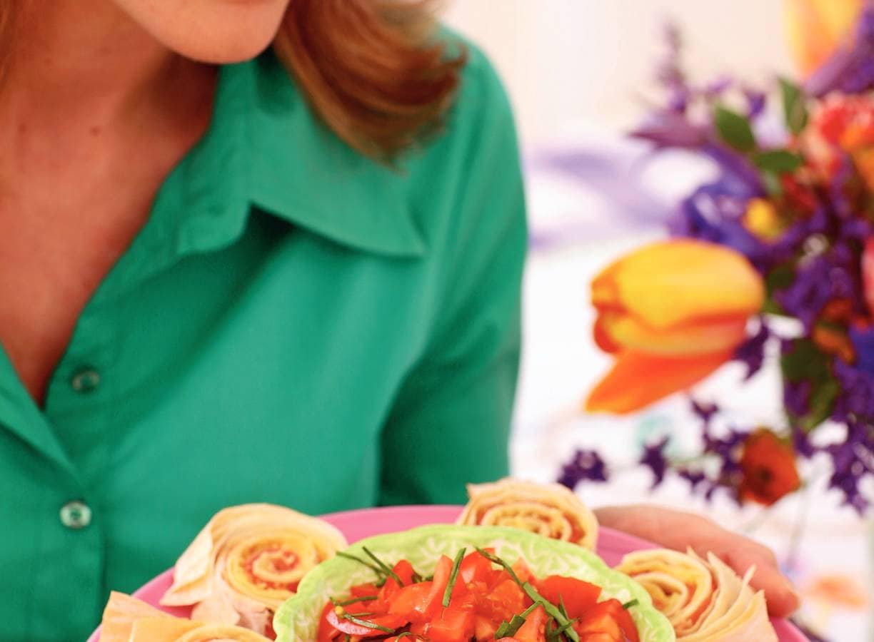 filodeegrolletjes met ham en kaas