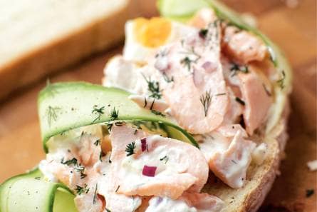 Russische zalmsalade
