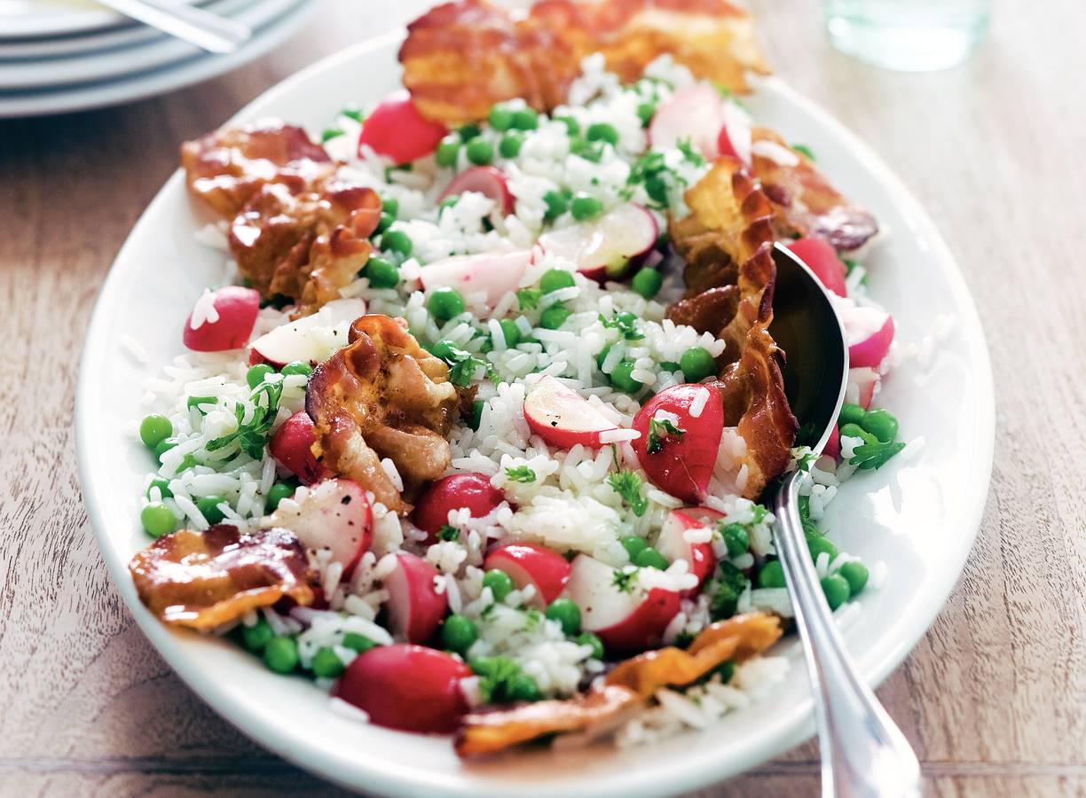 Bonte rijstsalade