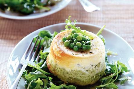 Groentesoufflé met ricotta en witte kaas