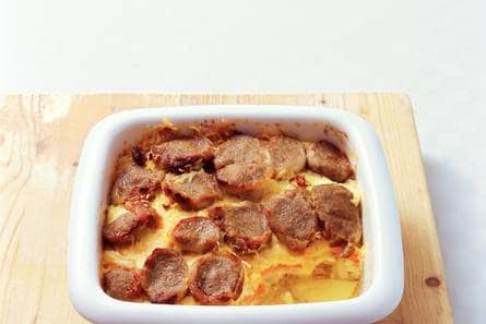 Aardappel-wortelgratin
