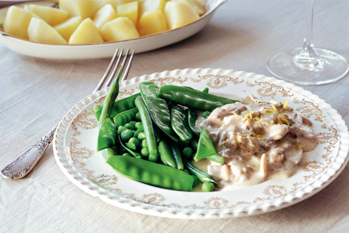Blanquette de veaux (kalfsvlees in romige saus)
