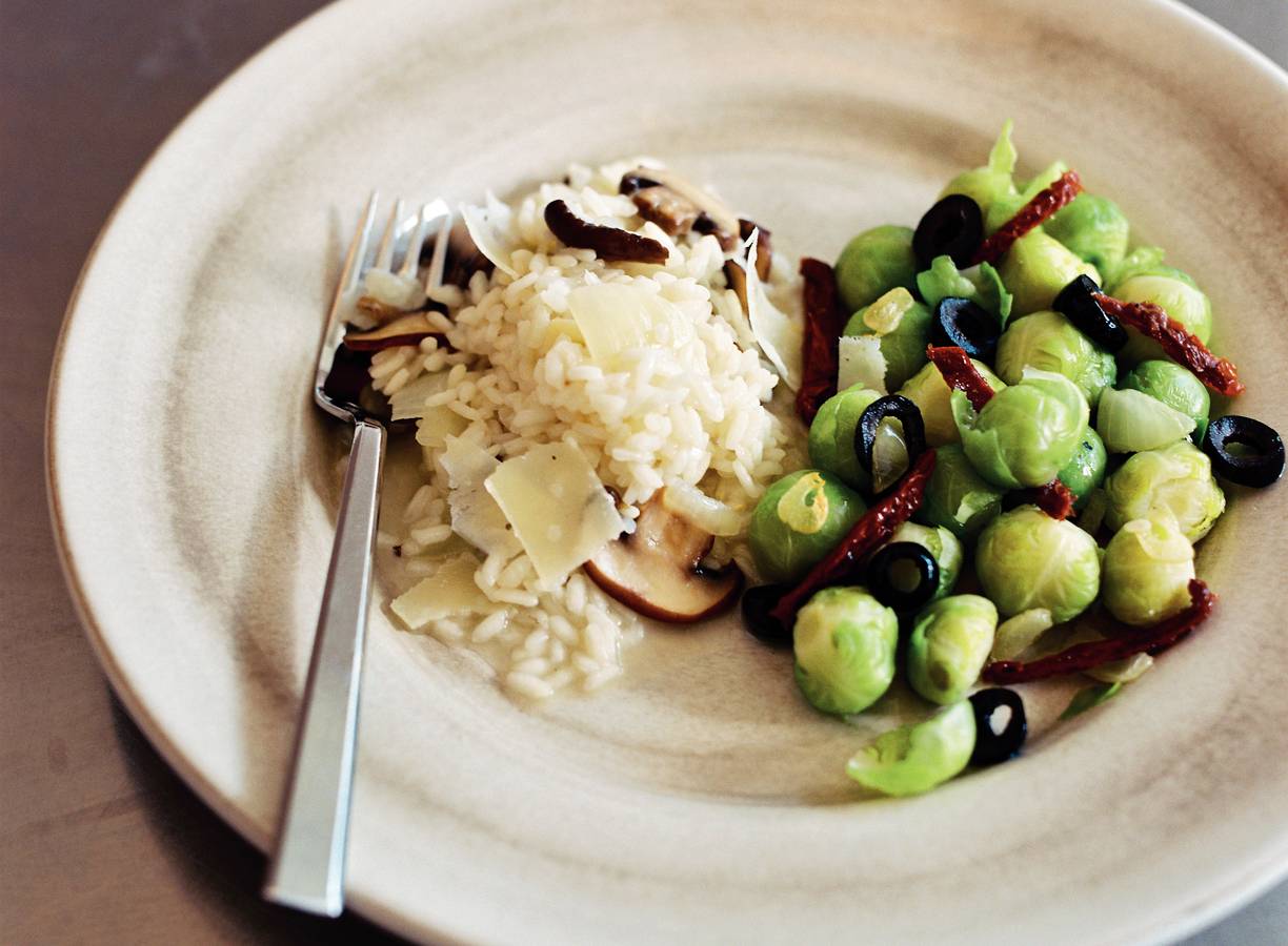 Risotto met spruitjes