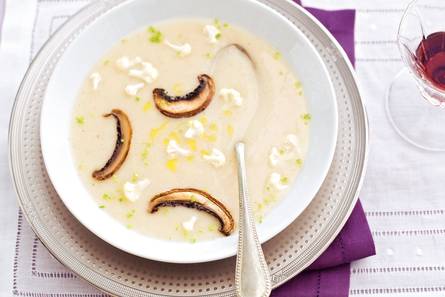 Bloemkoolsoep met portobello