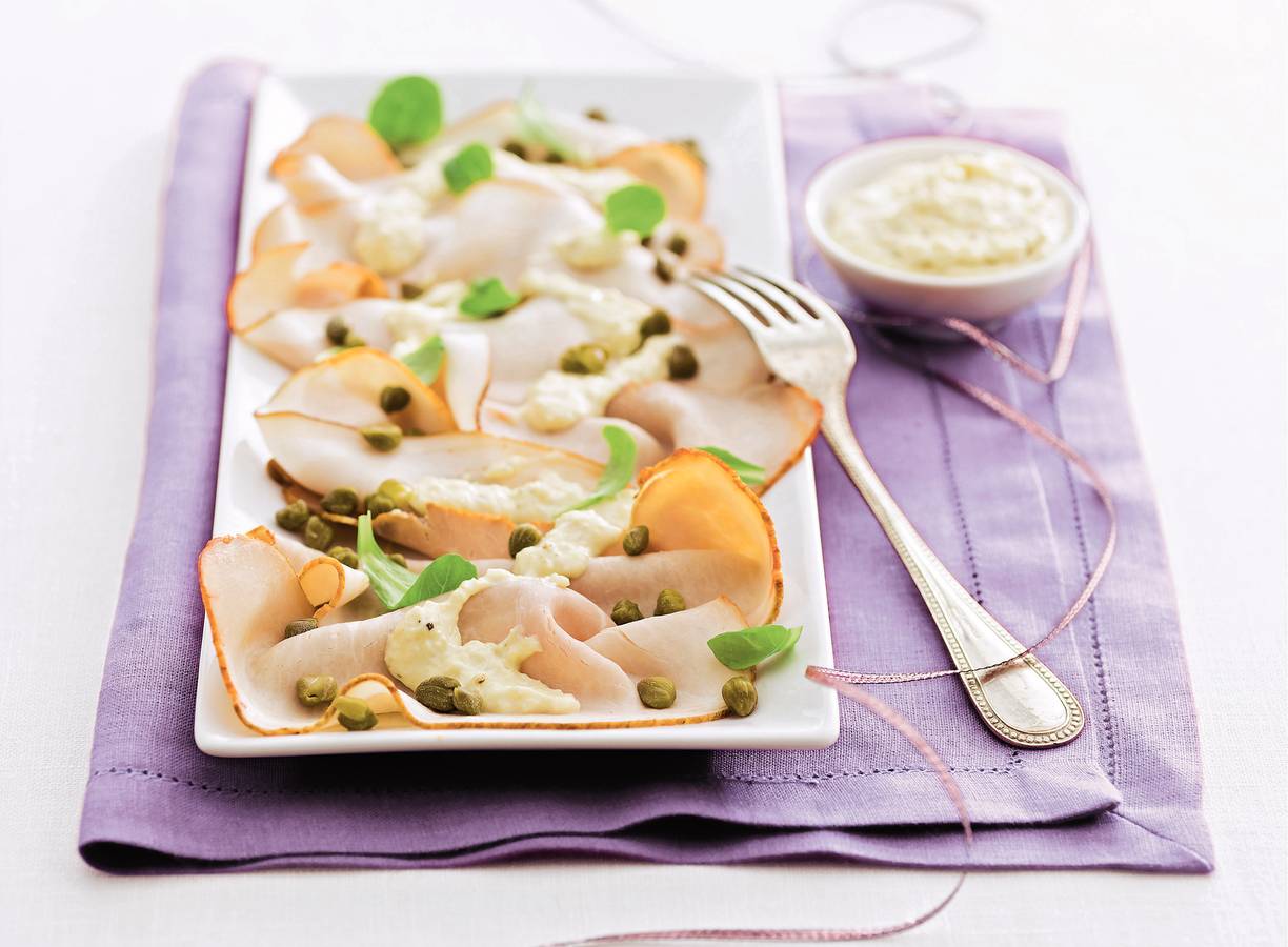 Fricandeau met artisjokkentapenade